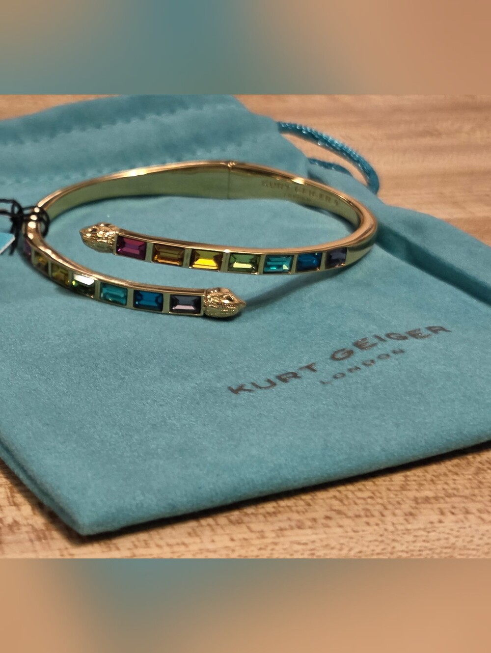 Kurt Geiger NWT Rainbow Bangle Bracelet & Dustbag